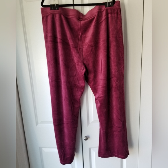 NWOT Y2K Just My Size Women's Velour Lounge Pants 3x - Picture 2 of 2